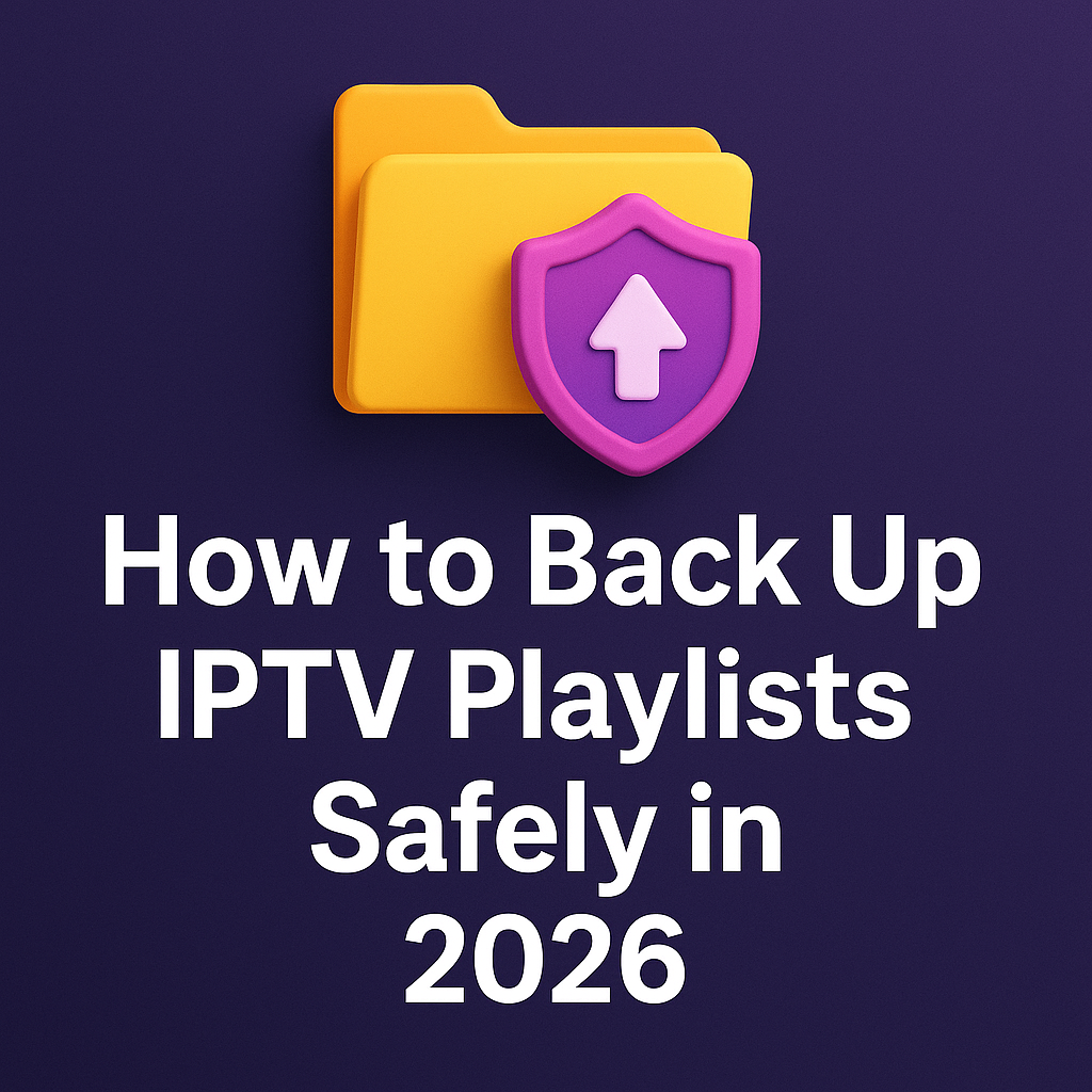 How to Back Up IPTV Playlists Safely in 2026