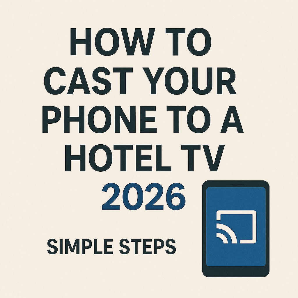 How to Cast Your Phone to a Hotel TV 2026 Simple Steps