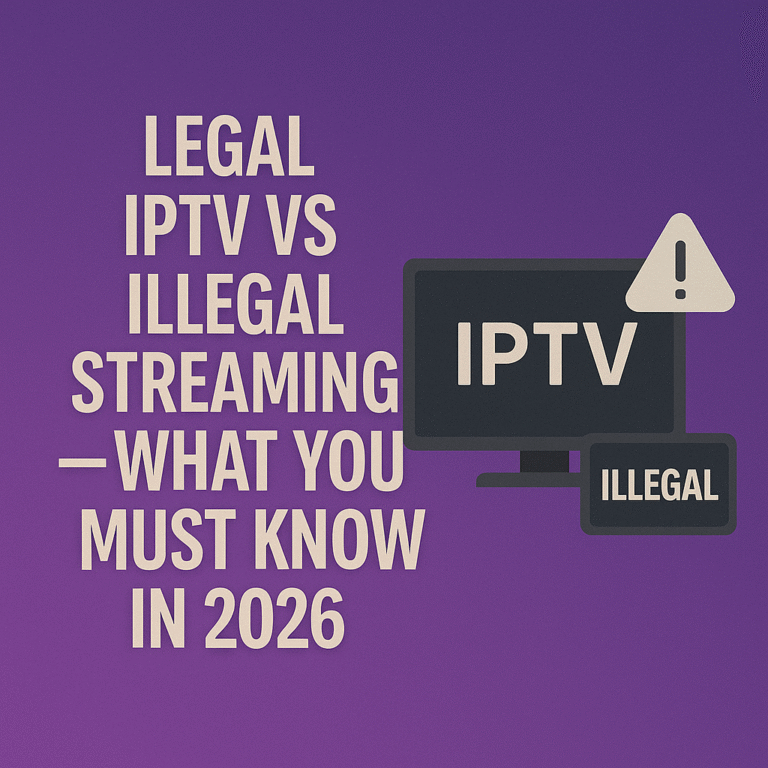 Legal IPTV vs Illegal Streaming – What You Must Know in 2026