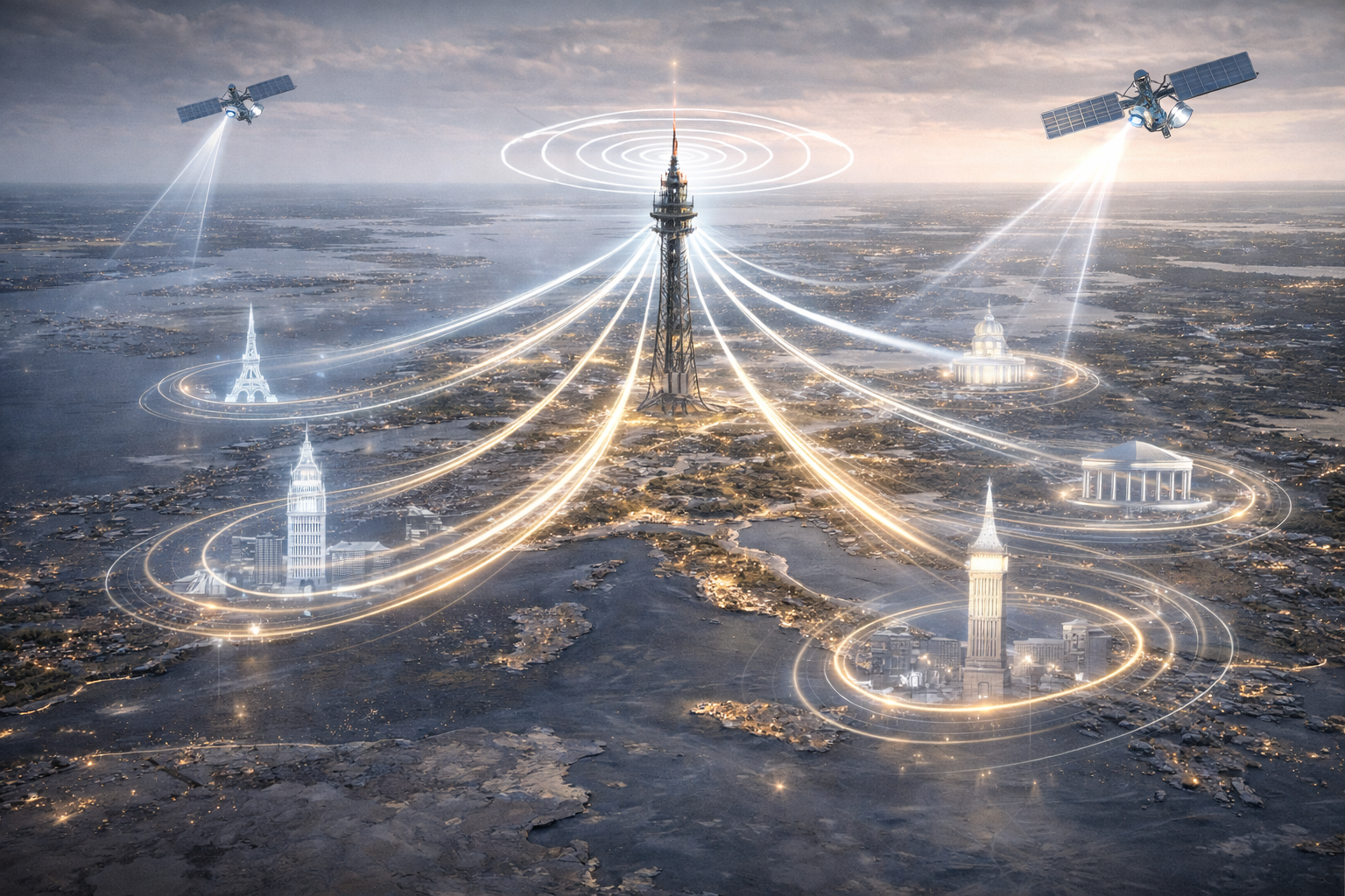 Illustration showing European TV channels as shared cultural spaces