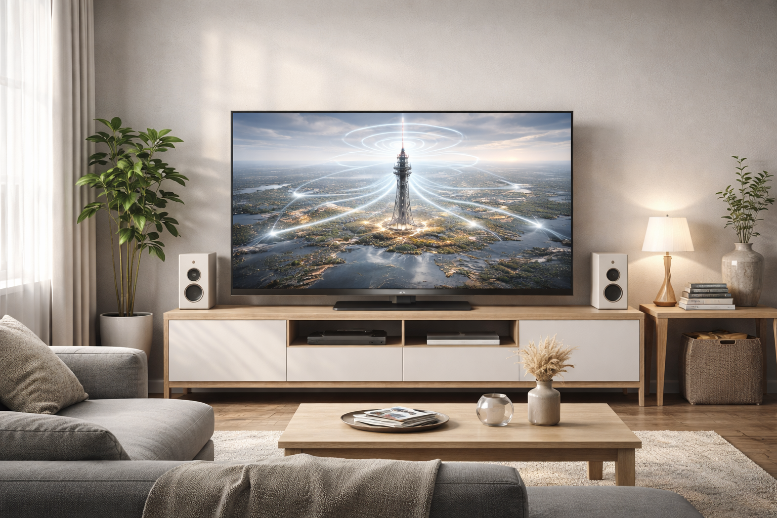 Visual concept showing why European viewers value television stability and reliability