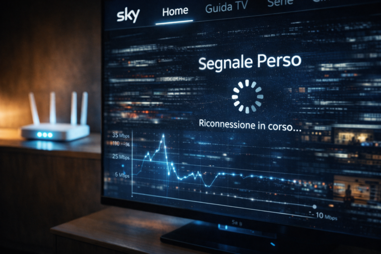 Sky Italia stream lagging on smart TV despite strong internet connection