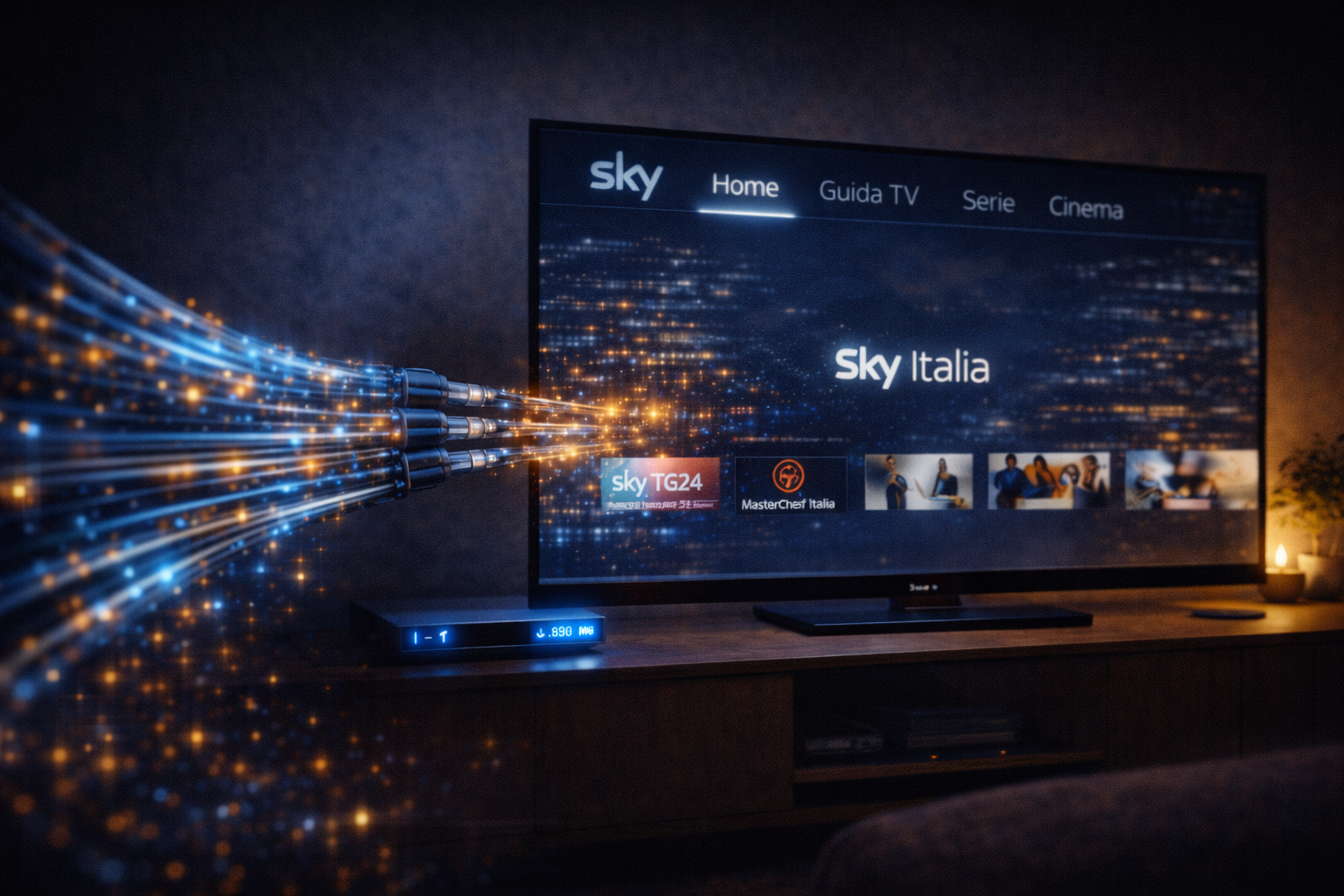 Sky Italia delivering channels through internet data instead of satellite signal